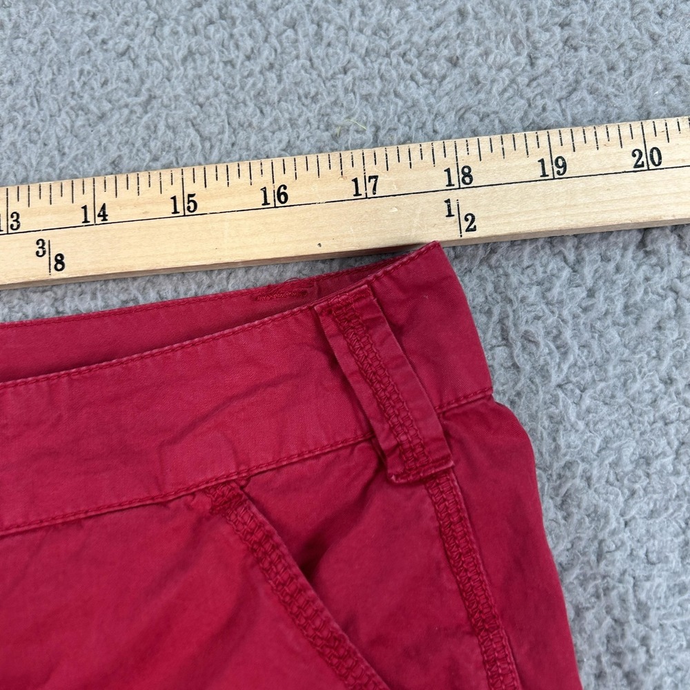 Lauren Ralph Lauren Pants Womens 12 Red Straight Leg Casual 100% Cotton Pockets - Picture 9 of 15